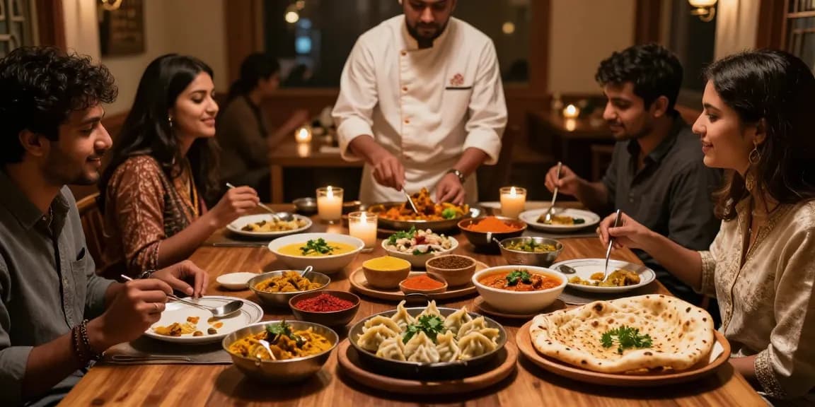 Delicious rokok88 Indian curry and Nepalese momo dining experience.