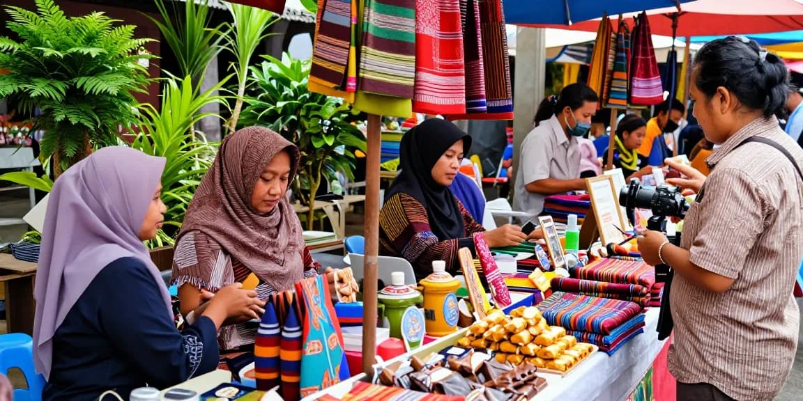 Explore unique products at local UMKM market through https://rokok88.net showcasing vibrant artisanal creativity.