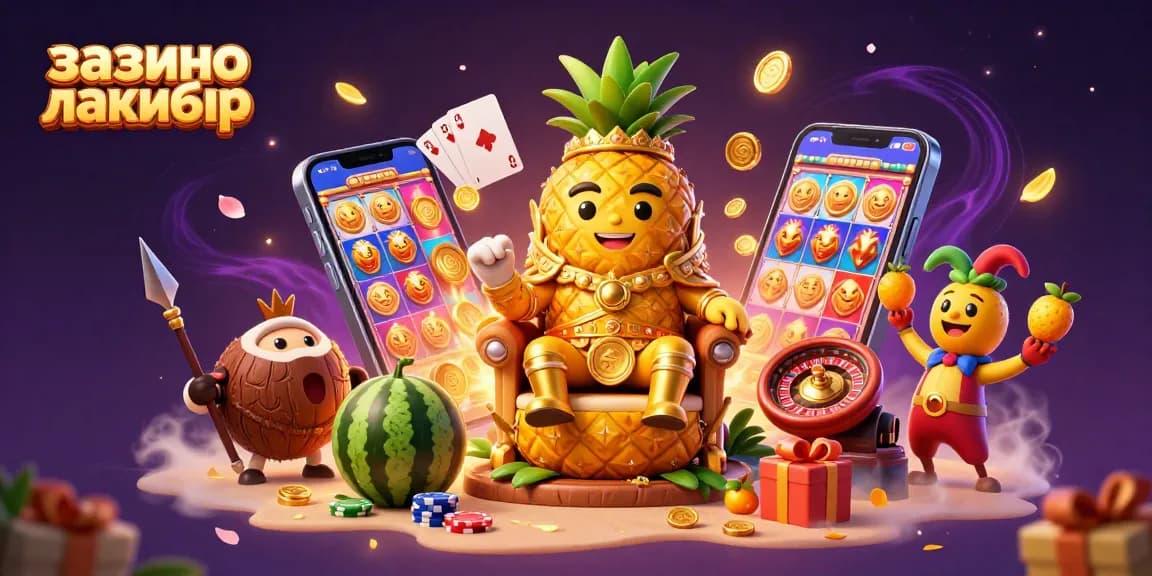Engage in the thrilling world of казино лакибир with a vibrant 3D casino scene full of excitement and adventure.