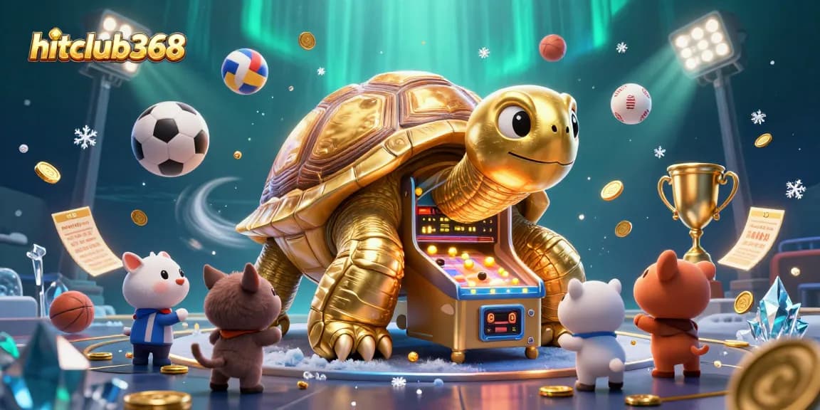 Experience exciting gaming at hitclub368 with a dynamic illustration of casino fun!