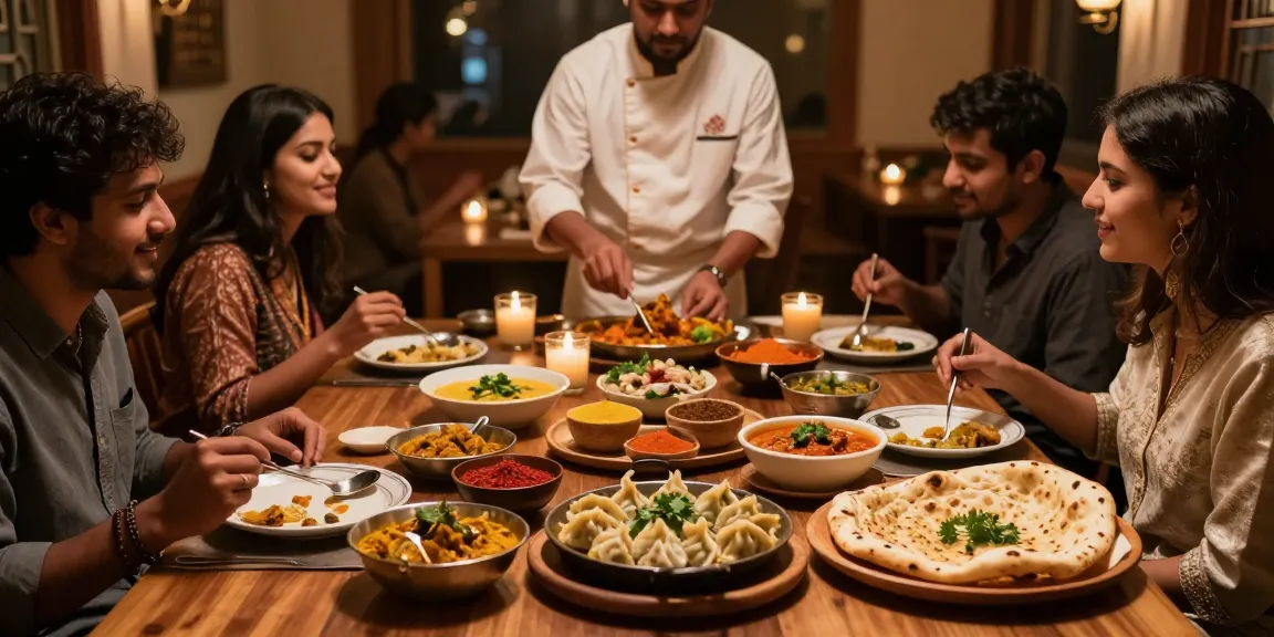 Delicious rokok88 Indian curry and Nepalese momo dining experience.