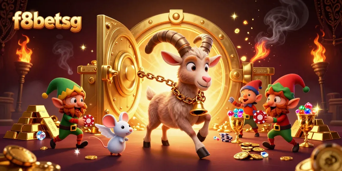 Experience thrilling gaming with f8betsg as festive characters commandeer a vibrant casino.