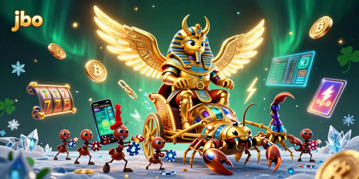 Experience thrilling gameplay at jbo with a powerful golden scarab overseeing exciting jackpots!