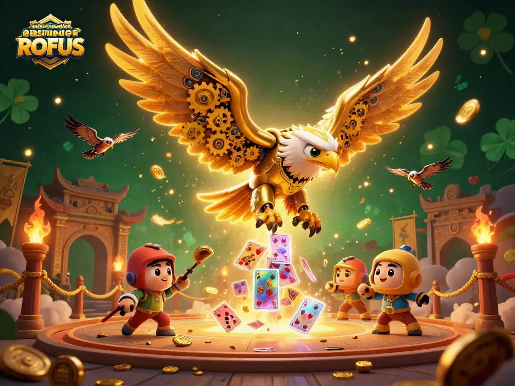 Experience the excitement of udenlandske casinoer uden ROFUS with a dynamic 3D illustration showcasing thrilling gaming action.