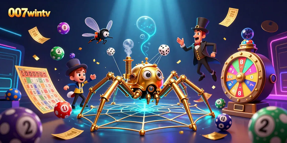 Experience the thrill of 007wintv with a captivating steampunk casino spider webbing lottery excitement.