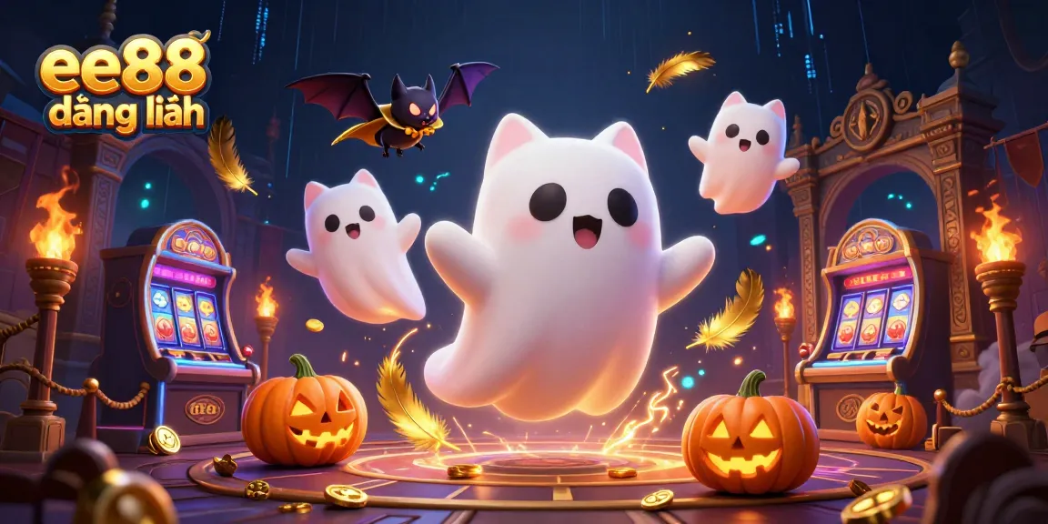 Experience the thrilling world of ee88 đăng nhập with its vibrant haunted casino theme, featuring playful ghost characters and captivating game elements.