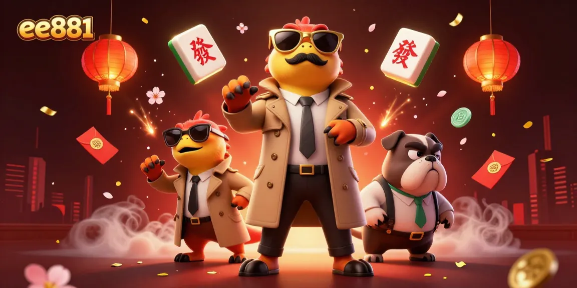 Experience thrilling gameplay at ee881 as raptors humorously disguise themselves to enter a VIP casino lounge.
