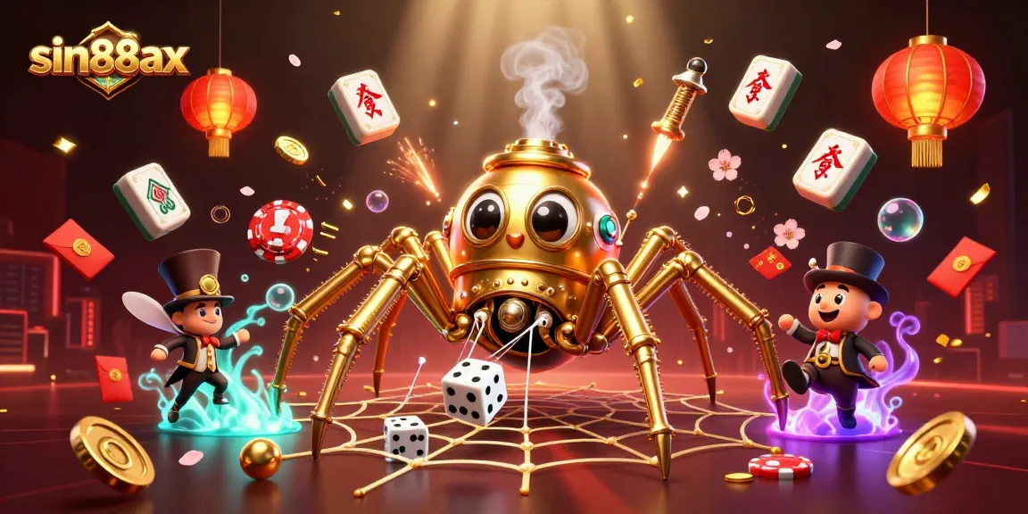 Experience thrilling wins at sin88ax with a lively steampunk casino scene featuring rich game elements.