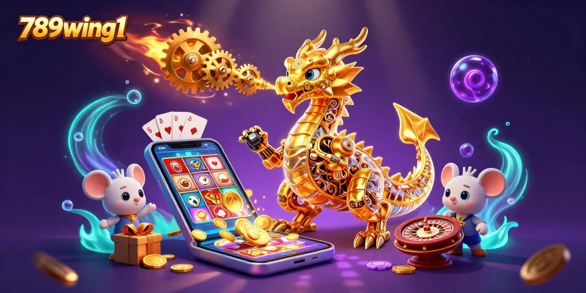 Experience thrilling gameplay at 789wing1 with vibrant slot games, immersive dragons, and rich casino elements.